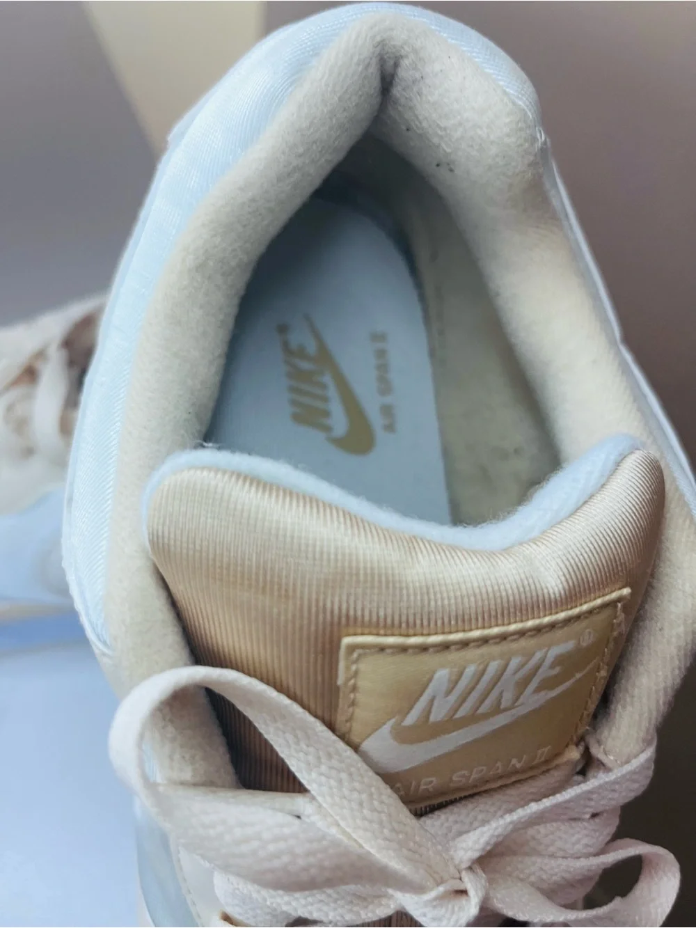 Nike Air Span II Men  Cream & White Sneaker